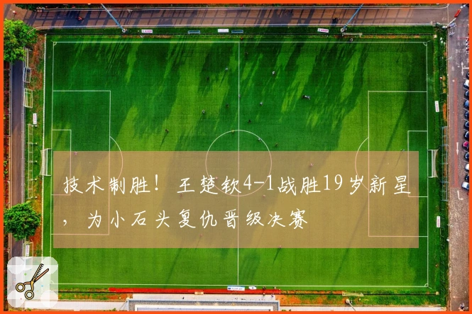 技术制胜！王楚钦4-1战胜19岁新星，为小石头复仇晋级决赛